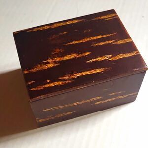 Japanese Kabazaiku (桜皮細工 - Sakura cherry tree bark) craft storage box or tea bin
